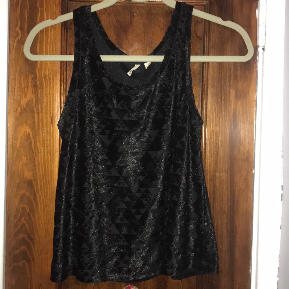 Crushed velvet tank.